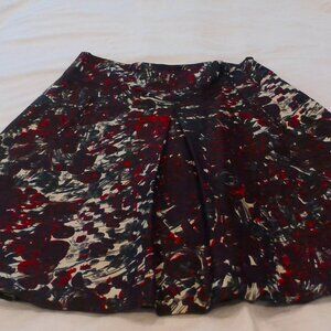 LAVIA skirt. Abstract print.  Silk fabric. Sz 10